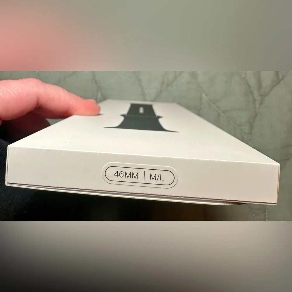 New in box Apple black sports watch band 46mm M/L